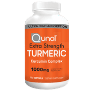 Qunol Turmeric Curcumin 1000mg Ultra High Absorption 120 Softgels