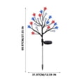 CSSAD 4th of July Decorations Solar Lights Outdoor, Red White and Blue ...