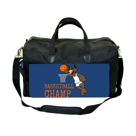 Basketball Champ Large Black Duffel Style Diaper Baby Bag