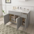 thumbnail image 4 of 42" Freestanding Bathroom Vanity Cabinet without Top in Gray, 4 of 6