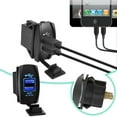 Square Car Motorcycle Boat Mounted Mobile Phone Charger Modified With