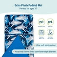 thumbnail image 6 of Wildkin Velour Nap Mat for Toddler Boys and Girls (Sharks), 6 of 8