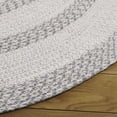 thumbnail image 4 of SAFAVIEH Braided Robena Bordered Reversible Area Rug, Ivory/Gray, 4' x 6' Oval, 4 of 11