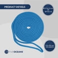thumbnail image 5 of Five Oceans 4-Pack 1/2" x 20' Boat Dock Lines with 12" Eyelet, Marine-Grade Light Blue Premium Double Braided Nylon Boat Rope 1/2 inch, Boat Ropes for Docking with Loop or Fender Lines - FO4621-M4, 5 of 8