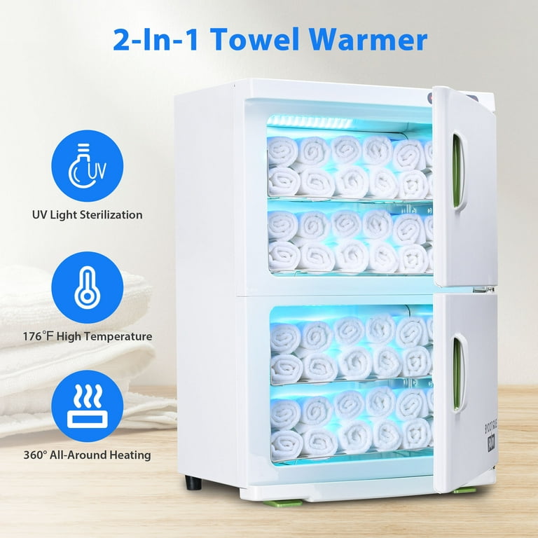 Yescom 46L 2-in-1 UV Sterilizer & Warmer for Massage, Facial, Spa