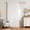 Pure White, variant on Uledge Natural Linen Semi Sheer Curtains, Breathable Natural Privacy 54" for Kitchen Small Window, 2 Panels