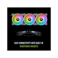 thumbnail image 3 of Thermaltake SWAFAN EX 12 RGB PC Cooling Fan, 3 Pack, 500 ~ 2000 RPM, Magnetic Connection, Reversable Blades, controller included, CL-F143-PL12SW-A, 3 of 5
