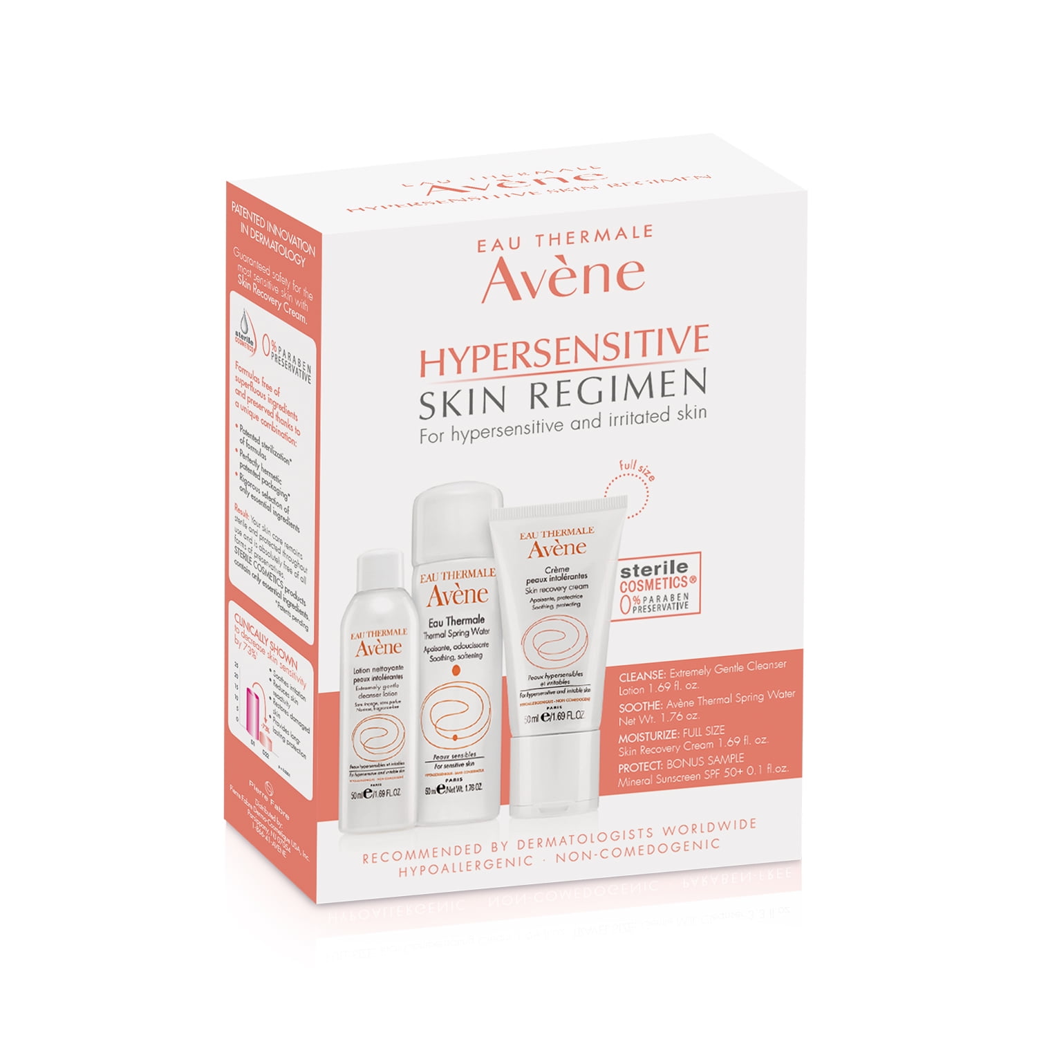 Avene Hypersensitive Skin Regimen Kit, 3 Ct