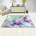 thumbnail image 3 of SKYSONIC Marbled Mermaid Print Area Rug Carpet Living Room Bedroom 24"x36", 3 of 6