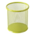 thumbnail image 2 of Qiangzon Wire Mesh Pen Cup, Caddy Storage Round Mesh Metal Pen Holder, Colorful Desk Organizer Pencil Cup for Office and Stationery(3.34X3.74 Inch), Green, 2 of 9