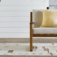 thumbnail image 5 of Walker Edison Modern Solid Wood Geometric Outdoor Club Chair, Brown, 5 of 18