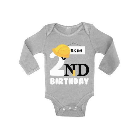 

Awkward Styles Second Birthday Boy Bodysuit It s My 2nd B-day Baby Romper Cute Builder Birthday Gifts for Boy 2 Years Old Looks Like