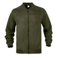 thumbnail image 1 of Jackets for Men, Zipper Flight Solid Color Splicing, Men's Jacket, 1 of 4