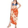 thumbnail image 2 of HAPPY BAY Women's Sarong Coverups Pareo Swimwear Vacation Long Bikinis Swim Summer Beachwear Skirt Beach Cover up Wraps for Women One Size Orange_Q571, 2 of 5