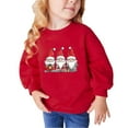 thumbnail image 2 of None Cotton Kids Sweatshirts for Girls Red Crewneck Fashion Boys T-Shirts Comfort Winter Shirts Print Long Sleeve Sweatshirts, 2 of 4