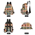 thumbnail image 4 of FORMRS Mini Backpack Purse for Women Travel Daypack Casual Shoulder Bag, Jungle Stamp, 4 of 7
