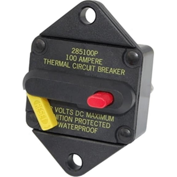 Blue Sea Systems 7080 Blue Sea 7080 25 Amp Circuit Breaker Panel Mount 285 Series