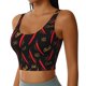 thumbnail image 2 of Fotbe Hot Chili Sujetador Deportivo Largo sin Aros para Mujer con Almohadillas y Soporte Medio, Transpirable y Absorbente, Camiseta Tipo Chaleco o Tank Top-Large, 2 of 8