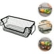 thumbnail image 5 of Cesta de almacenamiento de alambre de metal, cesta organizadora para baño, organizador de refrigerios con asas, 5 of 6