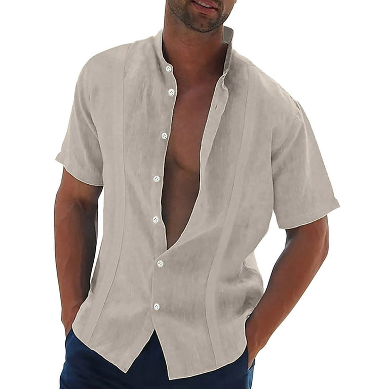 Noldares Mens Slim Fit Dress Shirts Athletic Fitted Long Sleeve Stretch Casual Button Up Shirt Formal Business Shirts(Khaki,S), Men's, Size: Small,