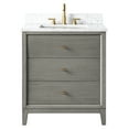 thumbnail image 6 of Vanity Art 30" Bathroom Vanity with Sink and Engineered Marble Top, Freestanding Storage Cabinet with 2 Drawers and 1 Flip Down Tray, 6 of 6