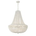thumbnail image 2 of Crystorama Lighting Group 609 Rylee 8 Light 25" Wide Beaded Empire Chandelier - White, 2 of 7
