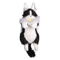 thumbnail image 4 of Mochila Chongker con forma de felpa con forma de gato, color negro, tamaño grande, 4 of 9