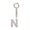 N, variant on Yammee Shimmering Crystal Embedded Key Chain with Customizable Letter Design, Modern Alloy Fashion Keyrings Accessory
