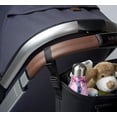 thumbnail image 5 of Bababing Stroller Caddy Organizer - Black - Compatible with All Strollers - Quick Attach with Adjustable Clips - Holds 2 Bottles, Large Central Pouch for Snacks, Phones, Essentials - Secure Zip Pocket, 5 of 5