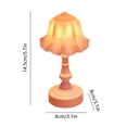 thumbnail image 4 of WNFJR Desk Lamp, Retro Bluebells Flower Style Small Table Night Lamp for Bedroom(Pink), 4 of 6
