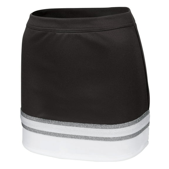 Ion Cheer League Celebration Skirt – Girls’ Cheer Uniform Skirt for Practice, Sideline, Pep Rallies, and Competition (Youth Sizes) (Black, YL)