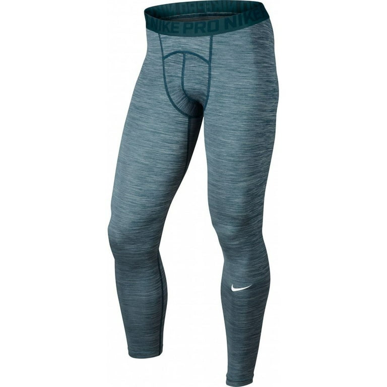 Nike Pro Cool Men Compression Tights Turquoise/Grey Heather