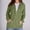 Green, variant on Women's Full-Zip Jacket Fashion Oversized Long Sleeve Ribbed Knit Lightweight Warm Hooded Coat with Pockets Black M