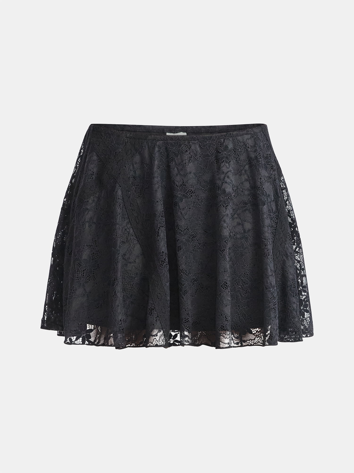 No Boundaries Lace Flouncy Mini Skirt, Women's