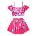 thumbnail image 2 of Girls Swimsuits Flower Printed: 2PCS Elastic Bathing Suit Beach Swimwear for Kid, 2 of 10