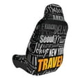 thumbnail image 4 of Lsque Travel Pattern Car Seat Covers for Front Seats , Waterproof Seat Covers for Cars, Sporty Front Seat Covers,Car Seat Cover Protector Front Seats, 4 of 5