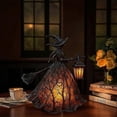 thumbnail image 3 of Spooky Witch Standing Lamp with Lantern Halloween Gothic Decor for Home Office Table, 3 of 5