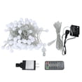 thumbnail image 1 of Cadena de luces LED redondas de 100 LED de color blanco cálido de 32,8 pies, enchufe estadounidense, ideal para decoración del hogar, 1 of 8