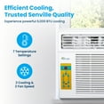 thumbnail image 4 of Senville 6000 BTU Window Air Conditioner, Cooling for Rooms up to 250 sq ft, Washable Filter, Easy to Use, 4 of 7