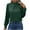Army Green, variant on Women's Silky Satin Long Sleeve Tops High Neck Dress Shirt Business Casual Dressy Blouses Solid Color (XL, Wine)