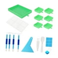thumbnail image 2 of 5D DIY Diamond Paintings Tray Point Drill Tray Bead Sorting Plate Rhinestone Box Green, 2 of 7