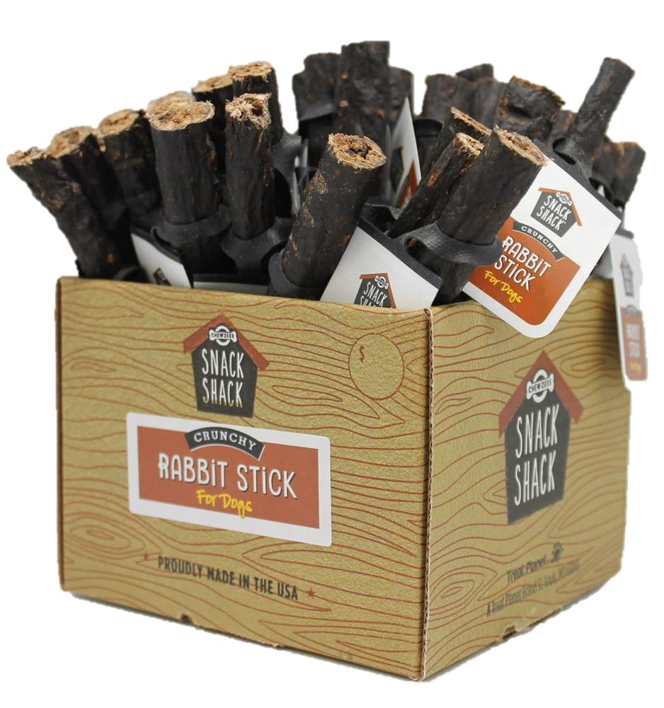 Cosmo's 100% Natural Dog Treat, Crunchy Rabbit Stick - Made in the USA