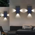 thumbnail image 4 of Yhmxh Home Essentials Home Appliances Fence Solar Lights With Headlight Patterns Three Sides Outdoor Solar Light Outdoor Terrace Courtyard Wall Lamp Courtyard Wall Lamp, 4 of 5