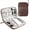 Coffee, variant on Badiya Electronics Organizer Small Travel Cable Organizer Bag Compact Waterproof Electronic Accessories Cord Case for Hard Drives, Cables, Cords, Chargers