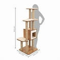 thumbnail image 4 of Catit Vesper High Base, Walnut, Extra Large Cat Tree, 4 of 7