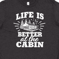 thumbnail image 4 of Inktastic Life is Better at The Cabin with Trees and Moon Youth T-Shirt, 4 of 5