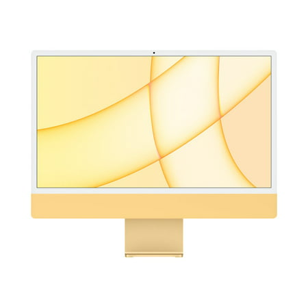 Apple iMac with 4.5K Retina display - All-in-one - M1 - RAM 8 GB - SSD 256 GB - M1 8-core GPU - GigE - WLAN: Bluetooth 5.0, 802.11a/b/g/n/ac/ax - macOS Big Sur 11.0 - monitor: LED 24" 4480 x 2520 (4.5K) - keyboard: US - yellow - academic