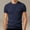 Navy, variant on COSFO T Shirts for Man Summer Short Sleeve Knit Shirt Slim Fit Solid Crew Neck Casual Shirts for Men L