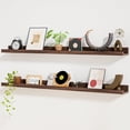 thumbnail image 2 of Floating Shelves Long ; Deep Floating Shelf Wall Mounted Rustic Deep Bookshelf Large Display Storage Shelves for Bathroom Bedroom Kitchen ;;D x, 2 of 6