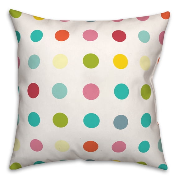 Creative Products Large Bright Dots 18x18 Spun Poly Pillow